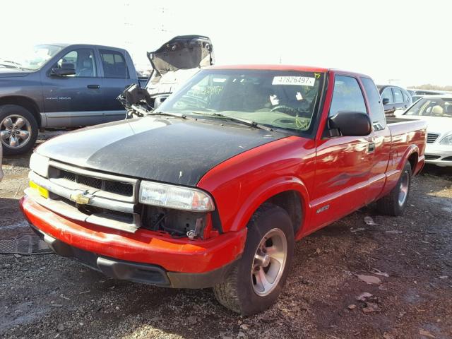 1GCCS195828257259 - 2002 CHEVROLET S TRUCK S1 RED photo 2