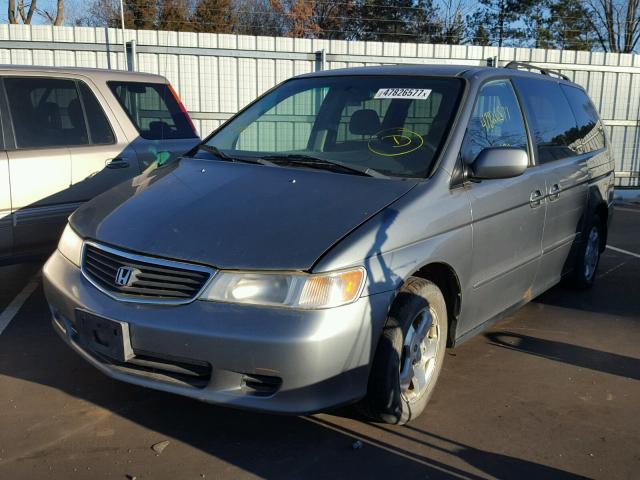 2HKRL18621H533503 - 2001 HONDA ODYSSEY EX GRAY photo 2