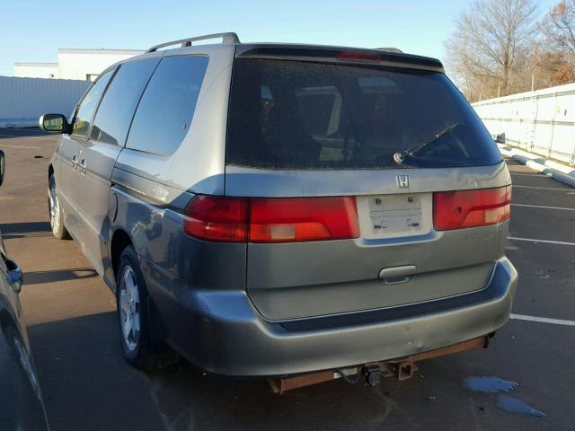 2HKRL18621H533503 - 2001 HONDA ODYSSEY EX GRAY photo 3