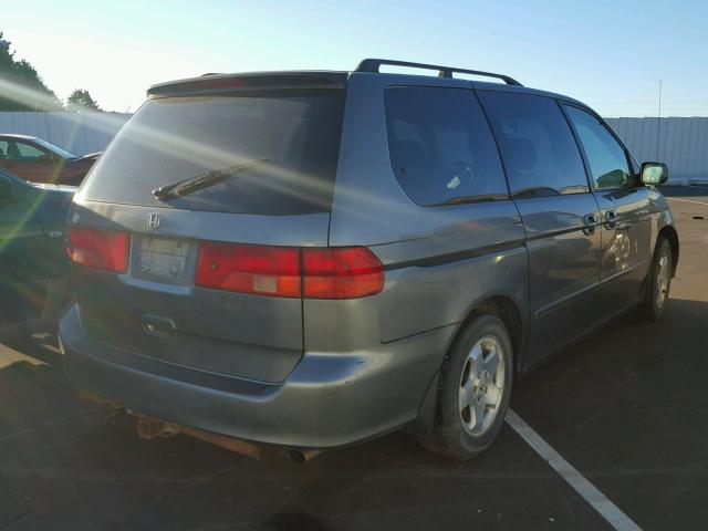 2HKRL18621H533503 - 2001 HONDA ODYSSEY EX GRAY photo 4