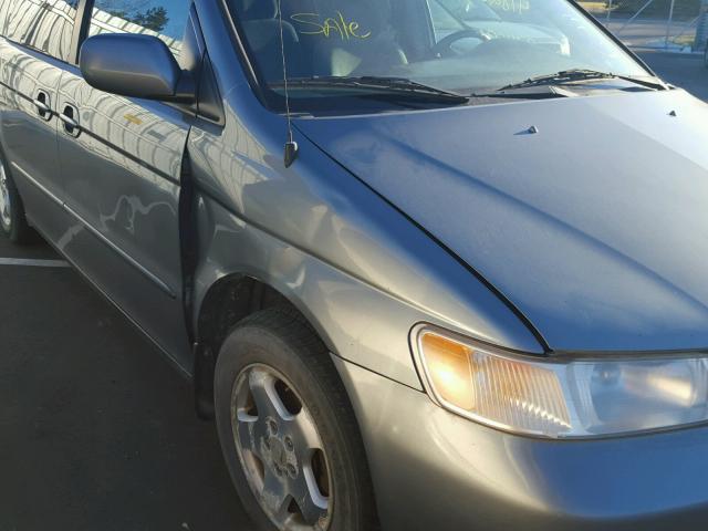 2HKRL18621H533503 - 2001 HONDA ODYSSEY EX GRAY photo 9