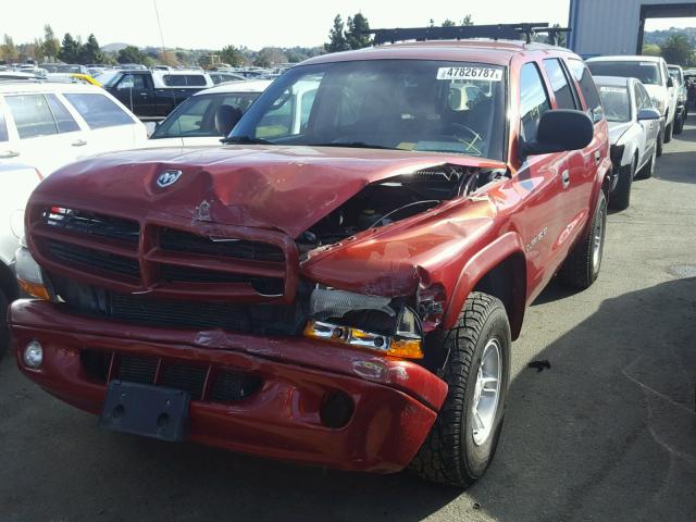 1B4HS28Y7XF505802 - 1999 DODGE DURANGO RED photo 2