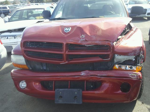 1B4HS28Y7XF505802 - 1999 DODGE DURANGO RED photo 9