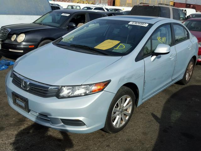 19XFB2F99CE306714 - 2012 HONDA CIVIC EXL Niebieski zdjęcie 2