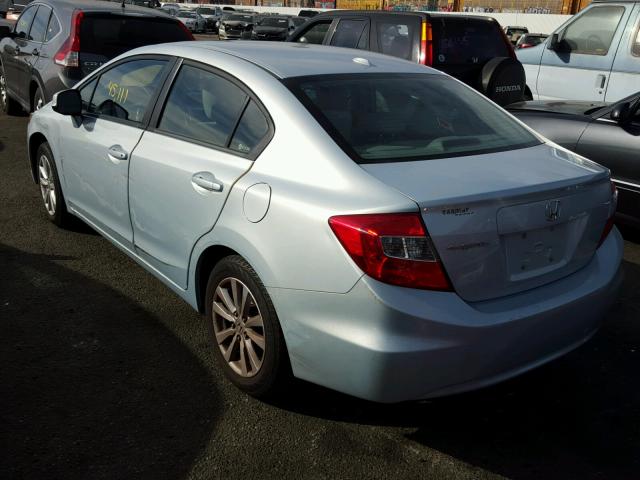 19XFB2F99CE306714 - 2012 HONDA CIVIC EXL BLUE photo 3