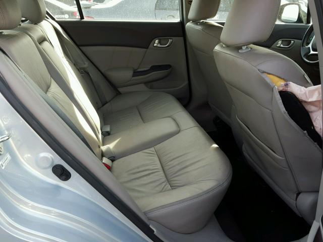 19XFB2F99CE306714 - 2012 HONDA CIVIC EXL Niebieski zdjęcie 6