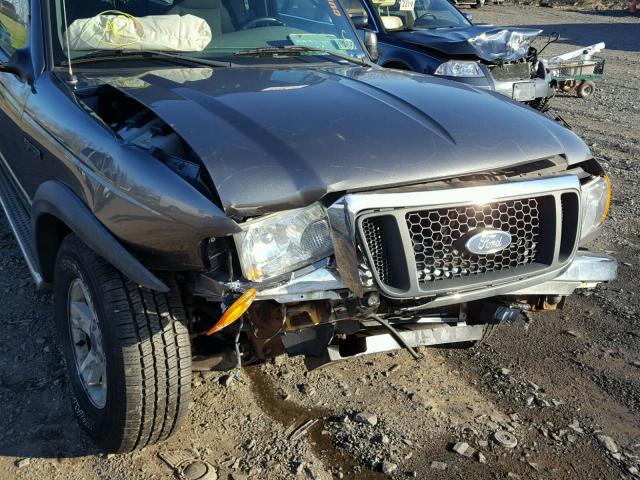 1FTZR45E25PA12786 - 2005 FORD RANGER SUP GRAY photo 9