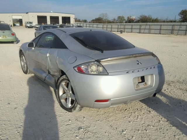 4A3AK24F07E001930 - 2007 MITSUBISHI ECLIPSE GS SILVER photo 3