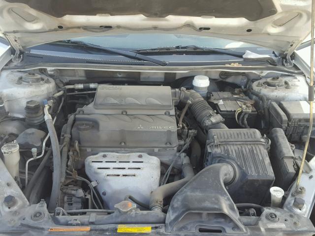 4A3AK24F07E001930 - 2007 MITSUBISHI ECLIPSE GS SILVER photo 7