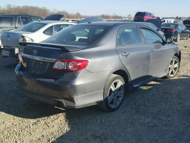 5YFBU4EE6DP221042 - 2013 TOYOTA COROLLA BA GRAY photo 4