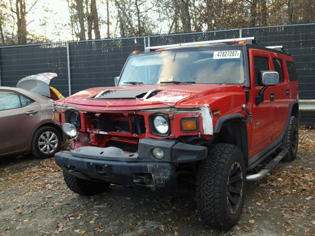 5GRGN23UX4H113051 - 2004 HUMMER H2 RED photo 2