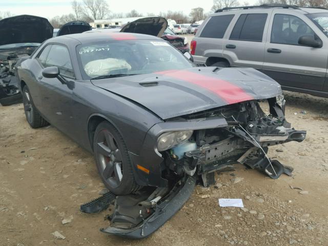 2C3CDYAG5EH205705 - 2014 DODGE CHALLENGER GRAY photo 1