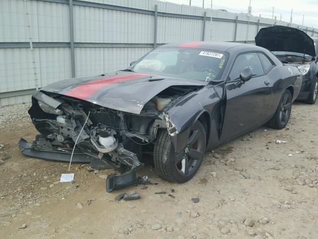 2C3CDYAG5EH205705 - 2014 DODGE CHALLENGER GRAY photo 2