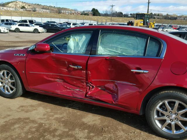 1G4HD57298U133318 - 2008 BUICK LUCERNE CX RED photo 10