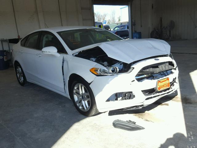 1FA6P0HD0E5378977 - 2014 FORD FUSION SE WHITE photo 1