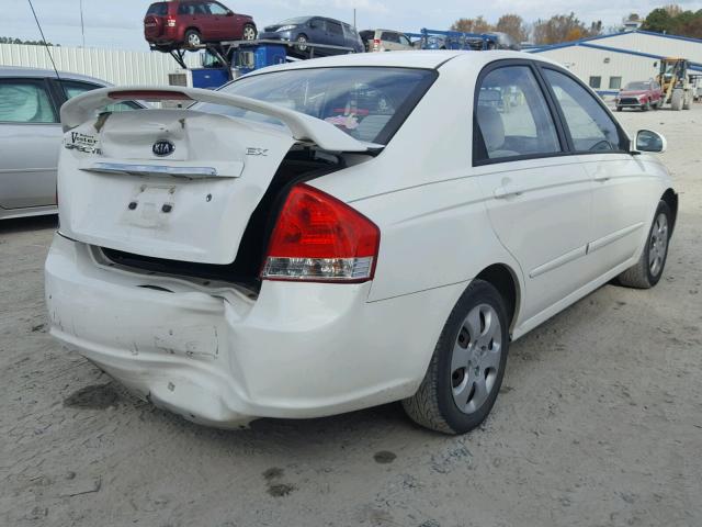 KNAFE121185558751 - 2008 KIA SPECTRA EX WHITE photo 4