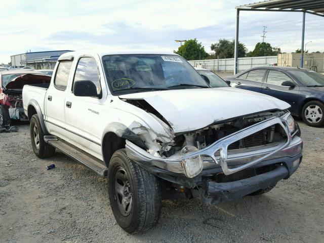 5TEGN92N11Z769959 - 2001 TOYOTA TACOMA DOU WHITE photo 1