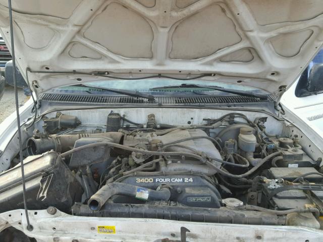 5TEGN92N11Z769959 - 2001 TOYOTA TACOMA DOU WHITE photo 7