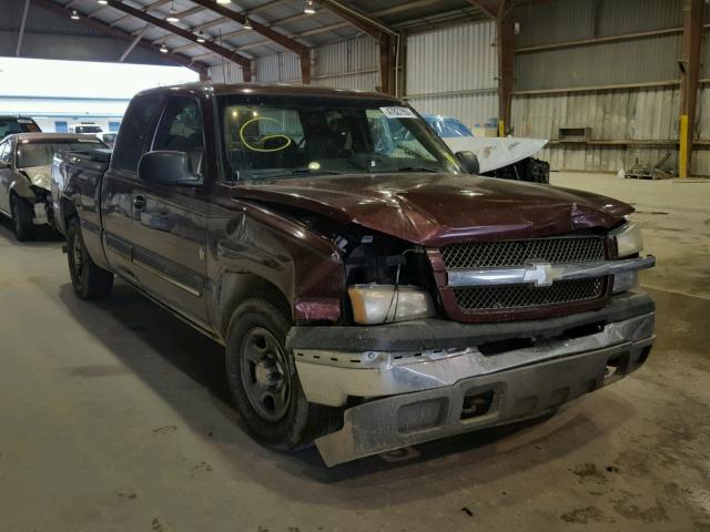 2GCEC19T231299533 - 2003 CHEVROLET SILVERADO BURGUNDY photo 1