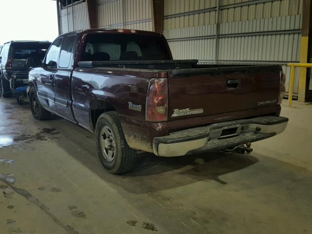 2GCEC19T231299533 - 2003 CHEVROLET SILVERADO BURGUNDY photo 3