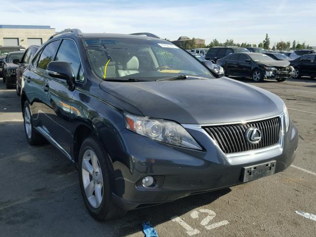 2T2ZK1BA2AC034098 - 2010 LEXUS RX 350 CHARCOAL photo 1