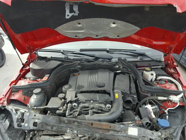 WDDGF4HB9CA614916 - 2012 MERCEDES-BENZ C 250 RED photo 7