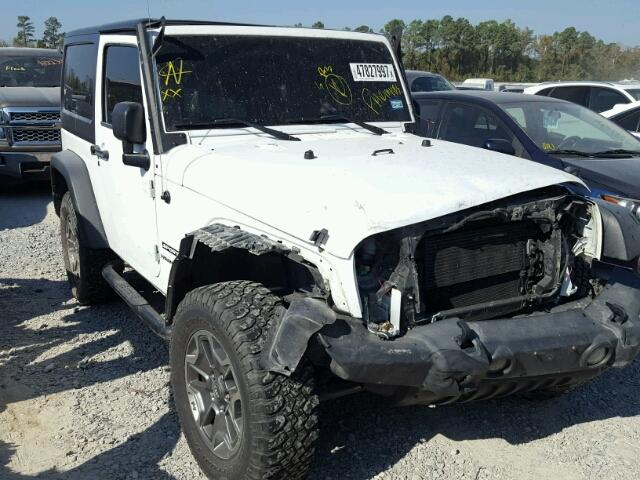 1C4AJWAG6DL701842 - 2013 JEEP WRANGLER S WHITE photo 1