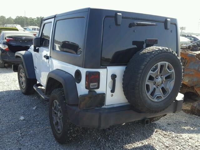 1C4AJWAG6DL701842 - 2013 JEEP WRANGLER S WHITE photo 3
