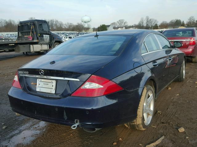 WDDDJ75X66A056241 - 2006 MERCEDES-BENZ CLS 500C BLUE photo 4