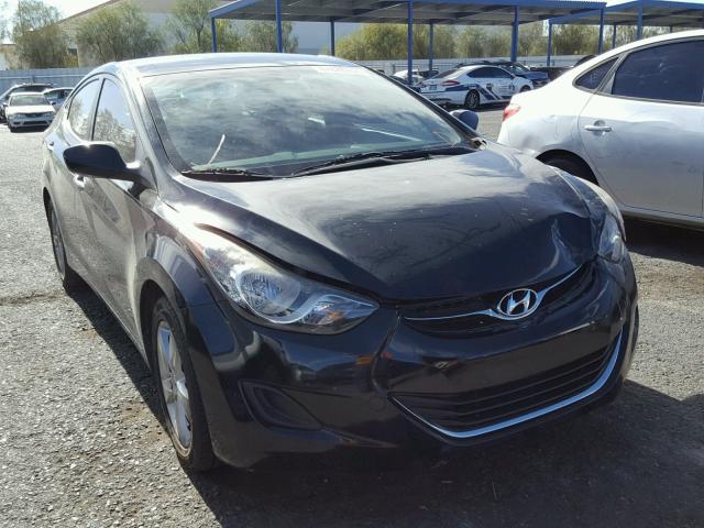 KMHDH4AE8BU154393 - 2011 HYUNDAI ELANTRA GL BLACK photo 1