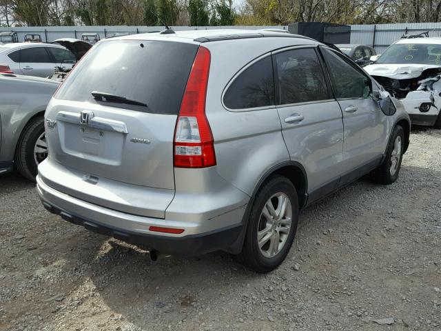 JHLRE4H74BC031984 - 2011 HONDA CR-V EXL SILVER photo 4