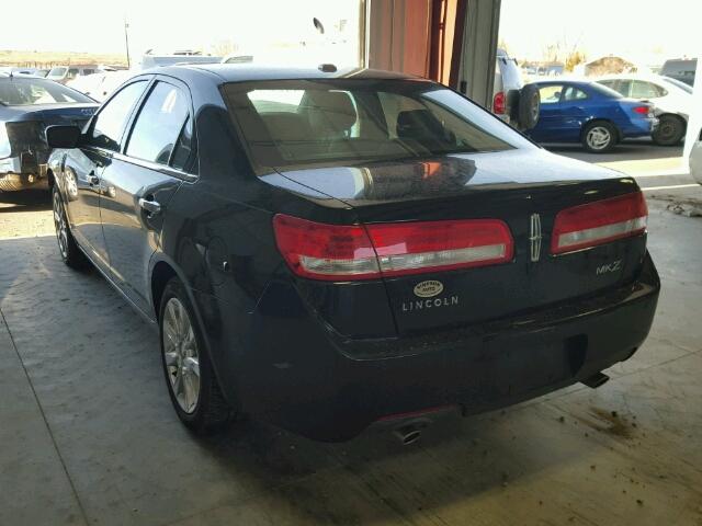 3LNHL2GC1CR803938 - 2012 LINCOLN MKZ შავი ფოტო 3