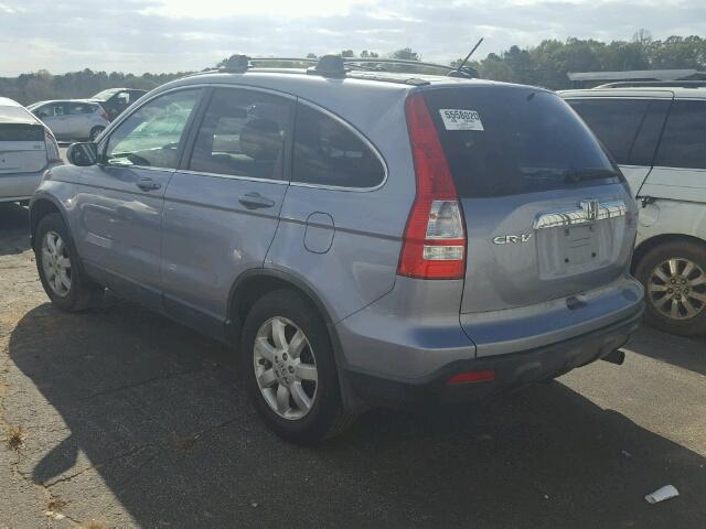 JHLRE38777C045573 - 2007 HONDA CR-V EXL BLUE photo 3