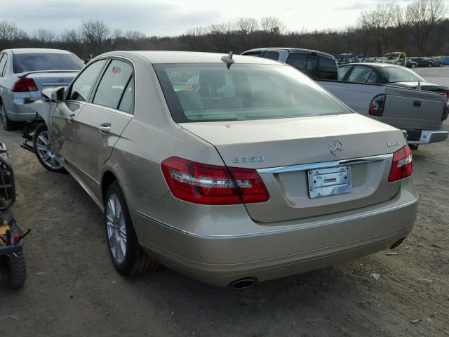 WDDHF8JBXDA680883 - 2013 MERCEDES-BENZ E 350 4MAT BEIGE photo 3