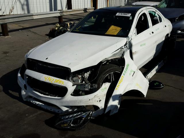 55SWF6EB4GU143534 - 2016 MERCEDES-BENZ C 450 4MAT WHITE photo 2