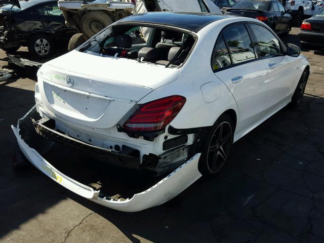 55SWF6EB4GU143534 - 2016 MERCEDES-BENZ C 450 4MAT WHITE photo 4