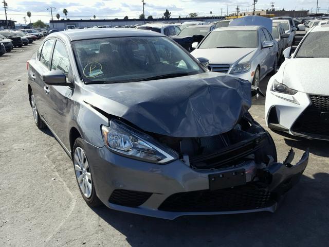 3N1AB7AP5HY276617 - 2017 NISSAN SENTRA S GRAY photo 1