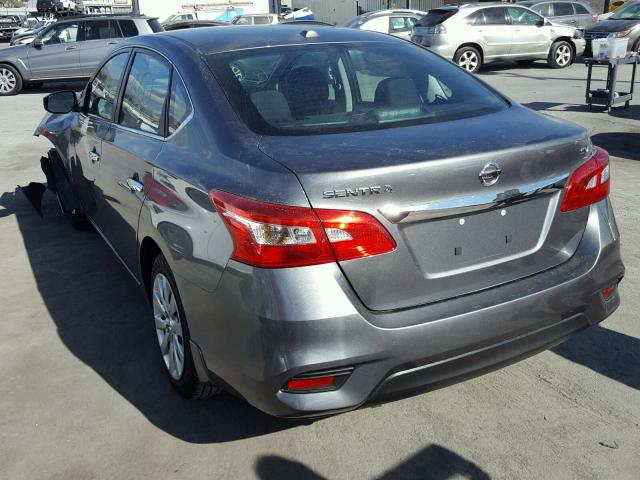 3N1AB7AP5HY276617 - 2017 NISSAN SENTRA S GRAY photo 3