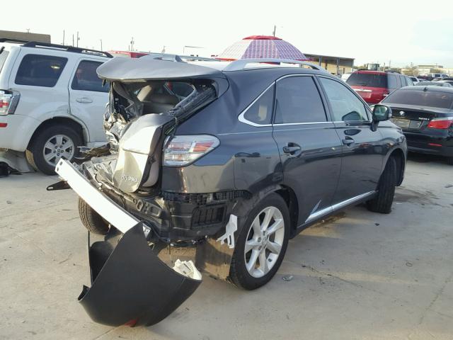 2T2BK1BA9AC065687 - 2010 LEXUS RX 350 CHARCOAL photo 4