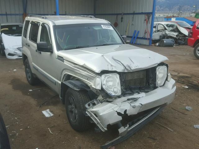 1J8GN28K78W198269 - 2008 JEEP LIBERTY SP BEIGE photo 1