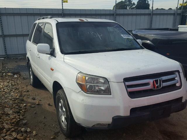 5FNYF18796B014532 - 2006 HONDA PILOT EX WHITE photo 9