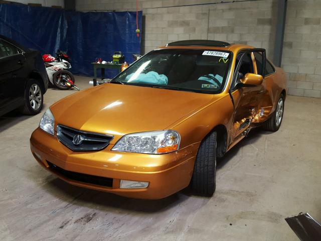 19UYA427X1A003826 - 2001 ACURA 3.2CL TYPE ORANGE photo 2