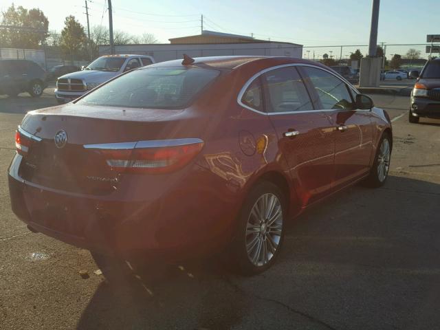 1G4PS5SK5C4127789 - 2012 BUICK VERANO RED photo 4