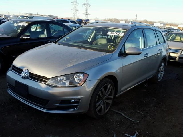 3VWCA7AU2FM503097 - 2015 VOLKSWAGEN GOLF SPORT GRAY photo 2