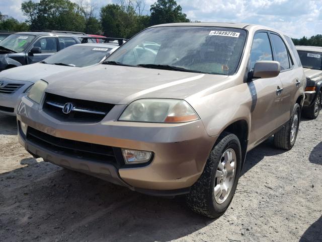 2HNYD182X2H546171 - 2002 ACURA MDX GOLD photo 2