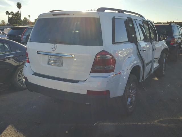 4JGBF71E37A180696 - 2007 MERCEDES-BENZ GL 450 4MA WHITE photo 4