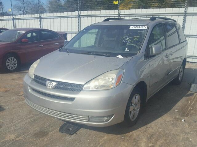 5TDZA22CX5S372506 - 2005 TOYOTA SIENNA XLE SILVER photo 2