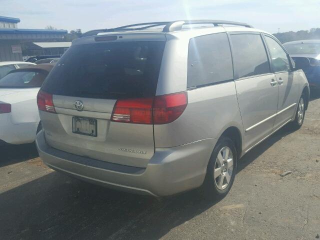 5TDZA22CX5S372506 - 2005 TOYOTA SIENNA XLE SILVER photo 4