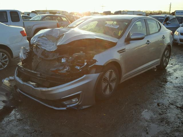 KNAGM4AD3D5046469 - 2013 KIA OPTIMA HYB SILVER photo 2