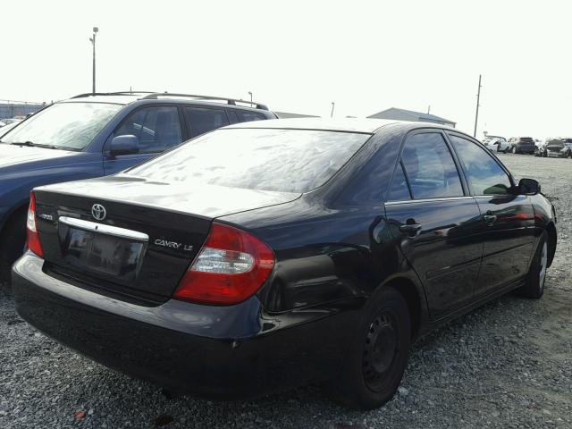 4T1BE32KX3U216957 - 2003 TOYOTA CAMRY LE BLACK photo 4